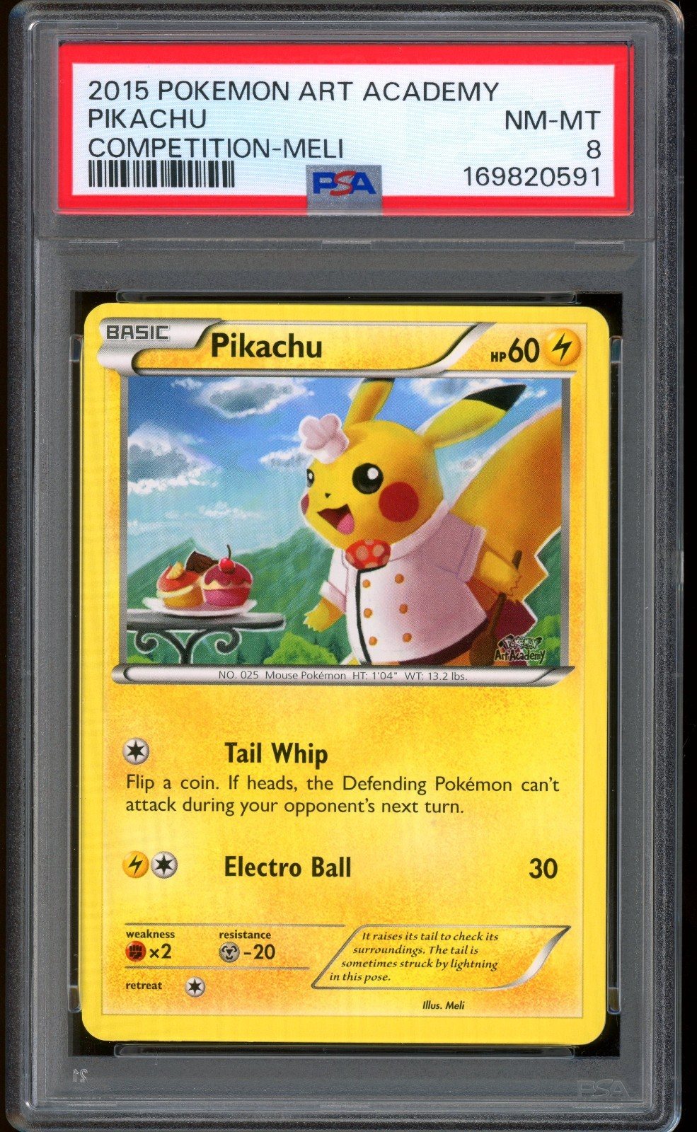 2015 Pokemon Meli Pikachu Art Academy Competition Prize PSA 8 NM-MT – Foto 1